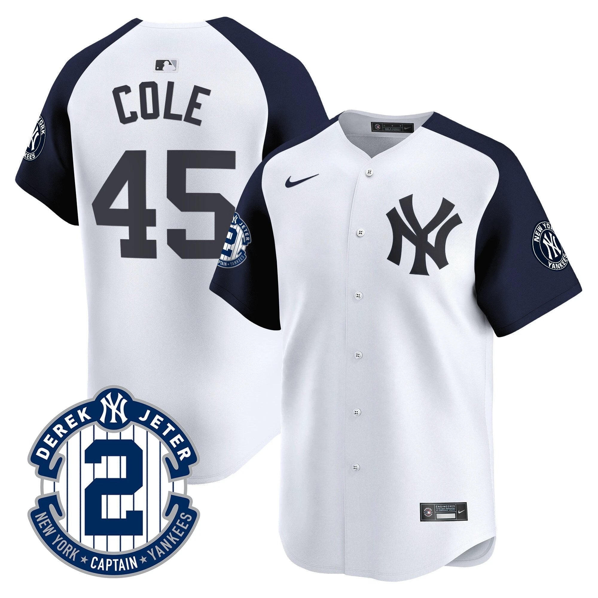 Yankees Derek Jeter Patch Vapor Premier Limited Jersey - All Stitched by Digigearus