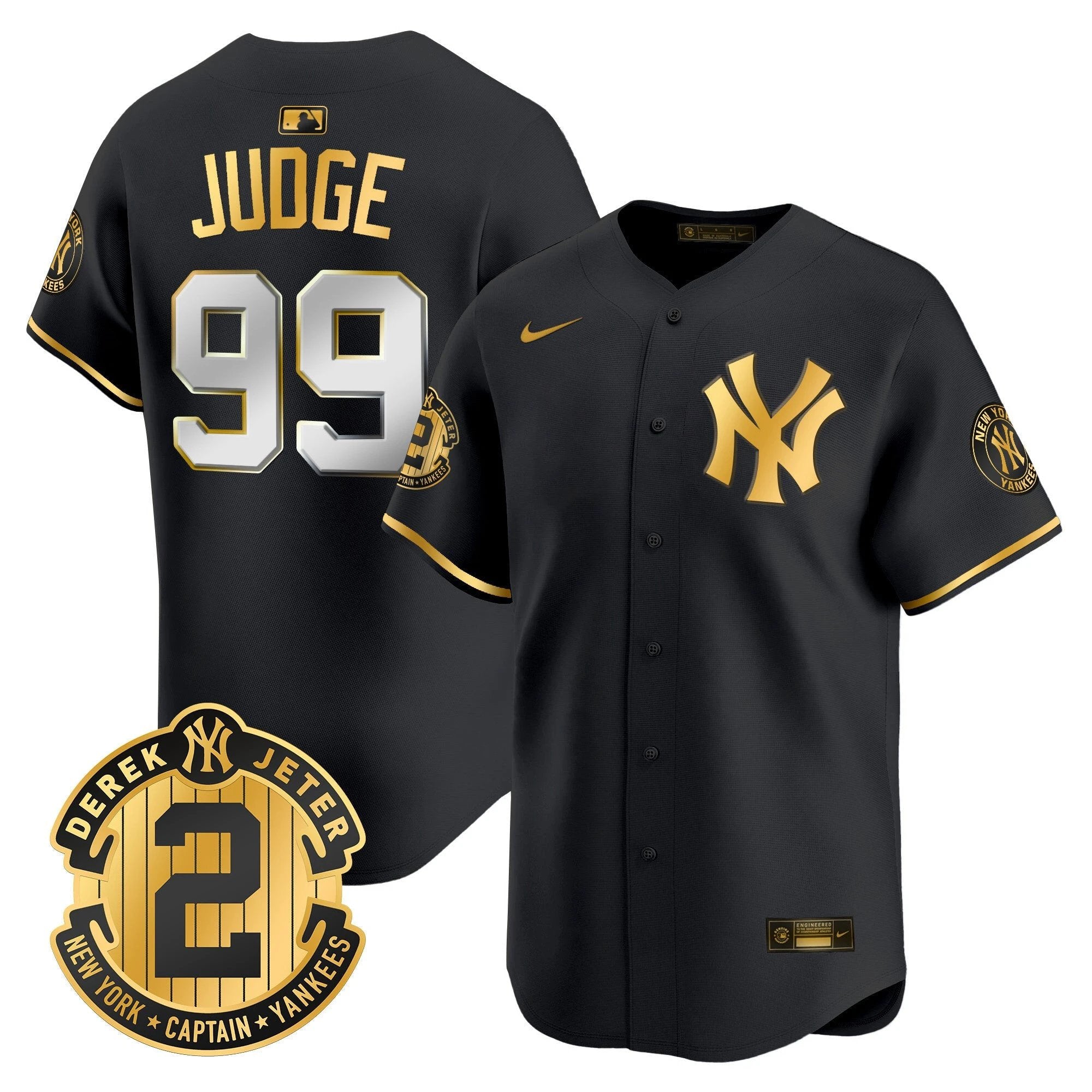 Yankees Derek Jeter Patch Vapor Premier Limited Jersey - All Stitched by Digigearus