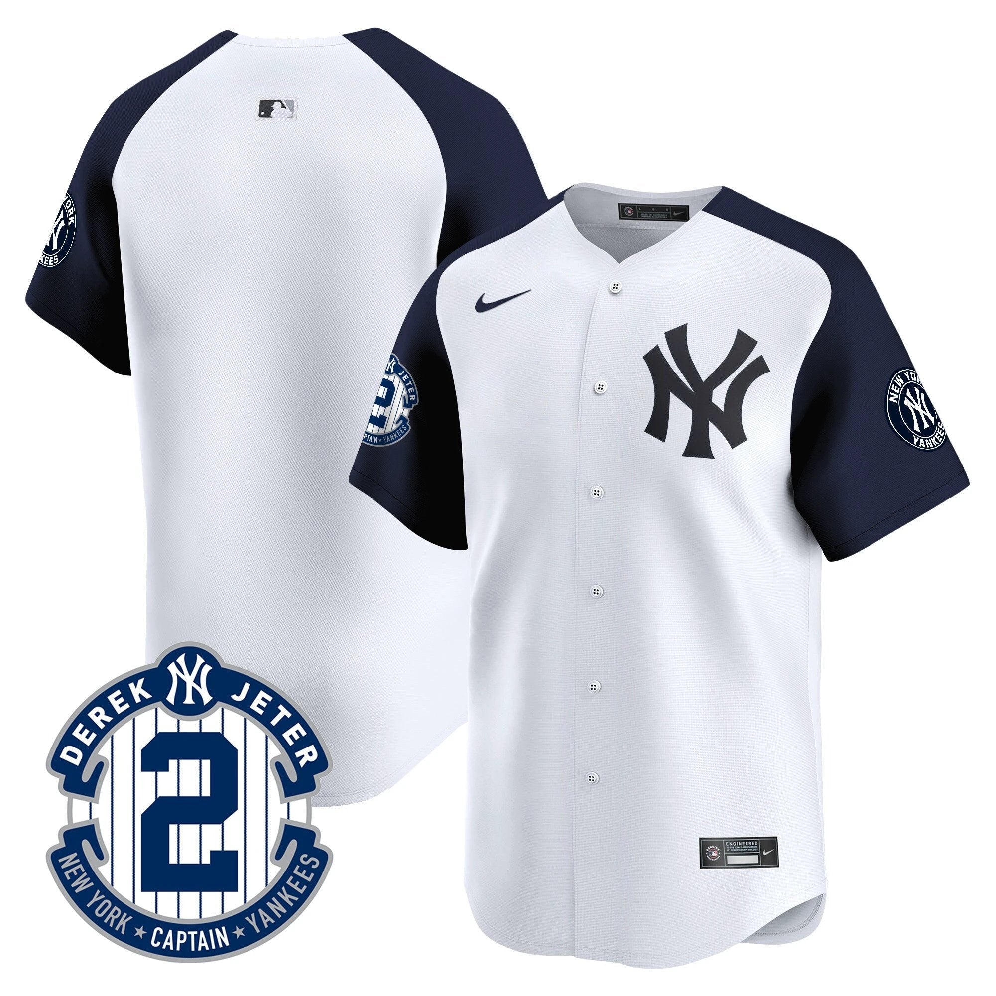 Yankees Derek Jeter Patch Vapor Premier Limited Jersey - All Stitched by Digigearus