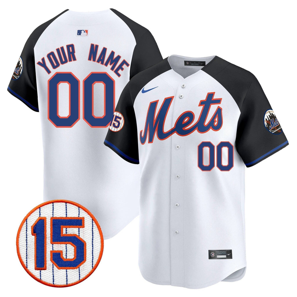 New York Mets Jerry Grote Patch Vapor Premier Limited Custom Jersey - All Stitched by New York Mets