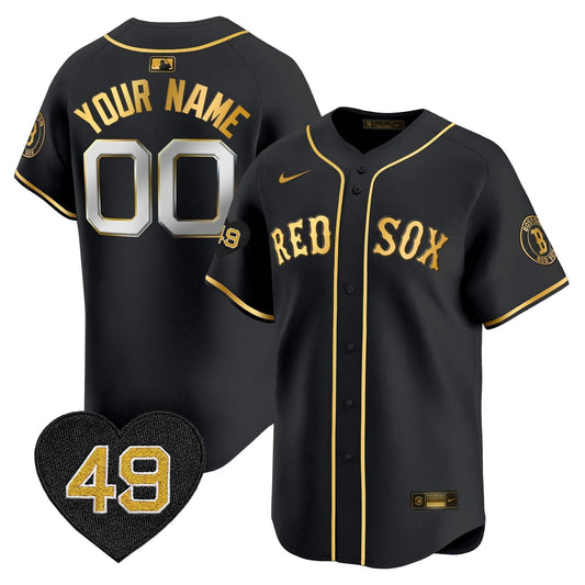 Boston Red Sox Tim Wakefield Patch Vapor Premier Limited Custom Jersey - All Stitched by Boston Red Sox