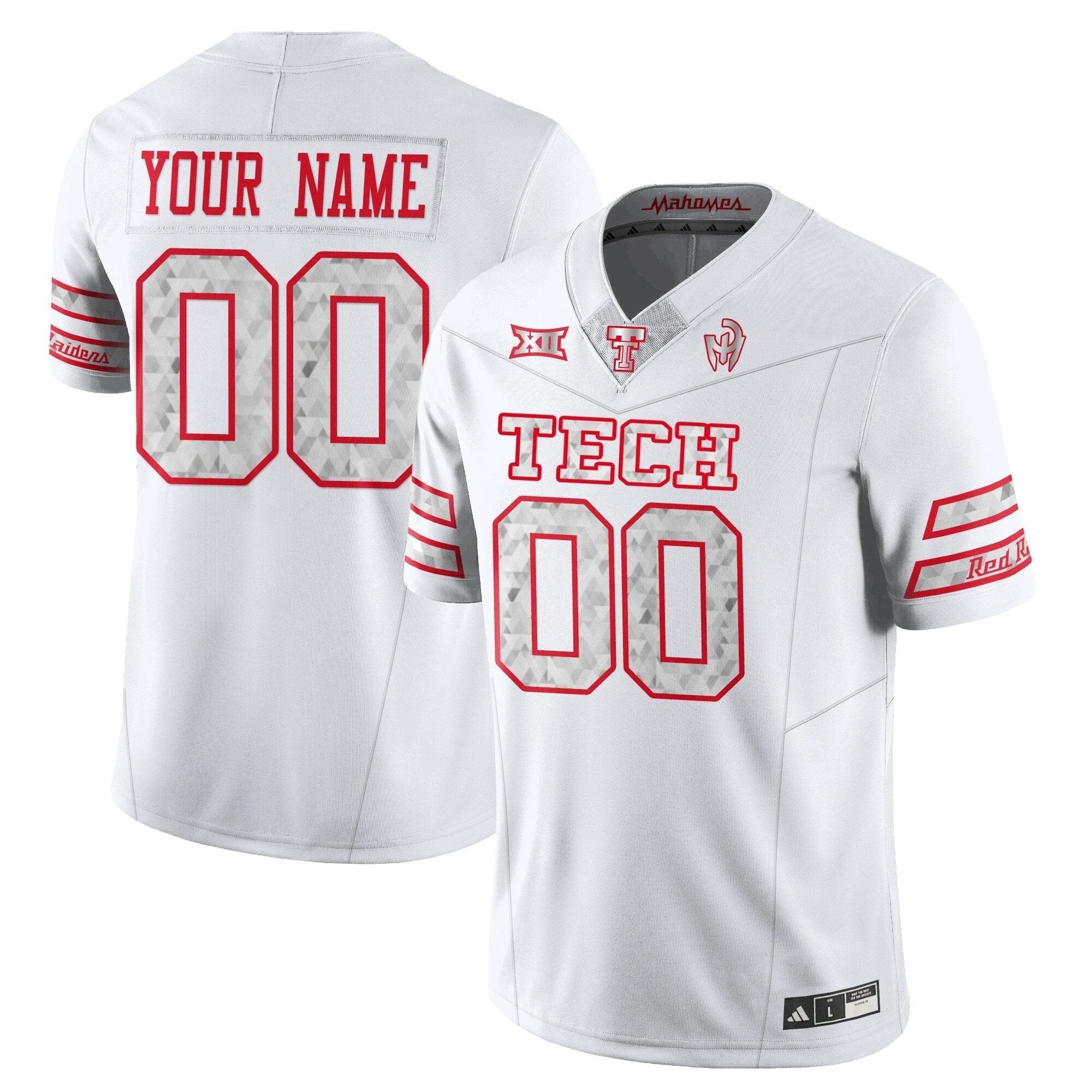 Texas Tech Football “GalvanICED” Custom Jersey - All Stitched by Texas Tech Red Raiders