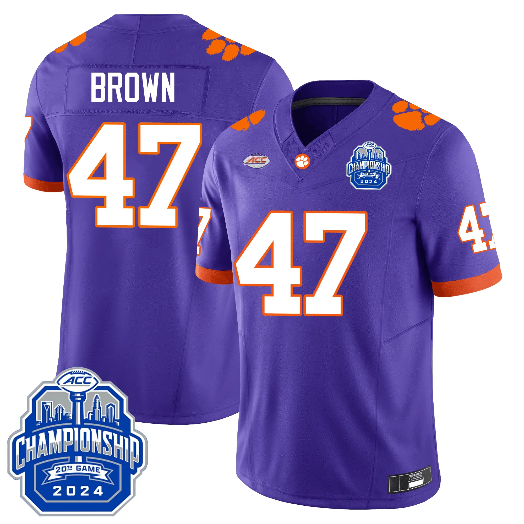 CT 24/25 Jersey - ACC Championship Patch by Clemson Tigers