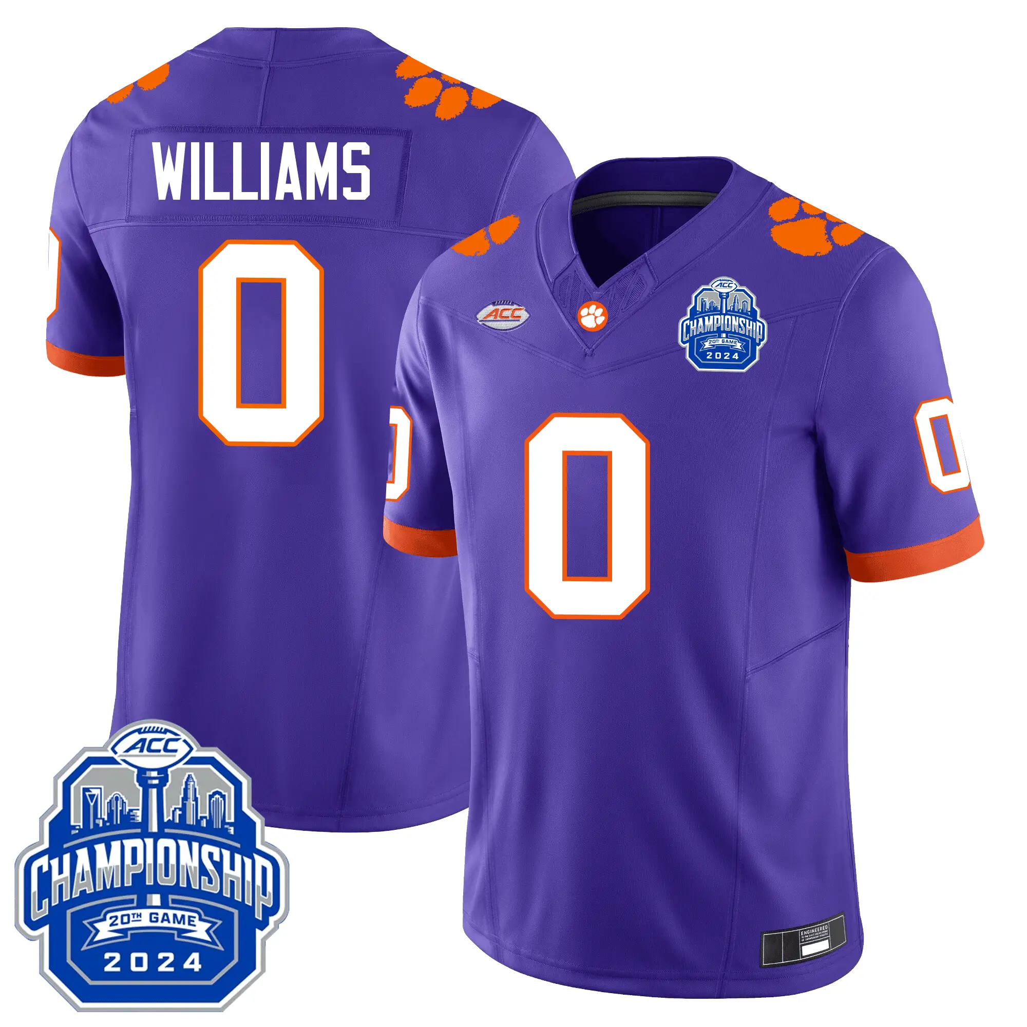CT 24/25 Jersey - ACC Championship Patch by Clemson Tigers