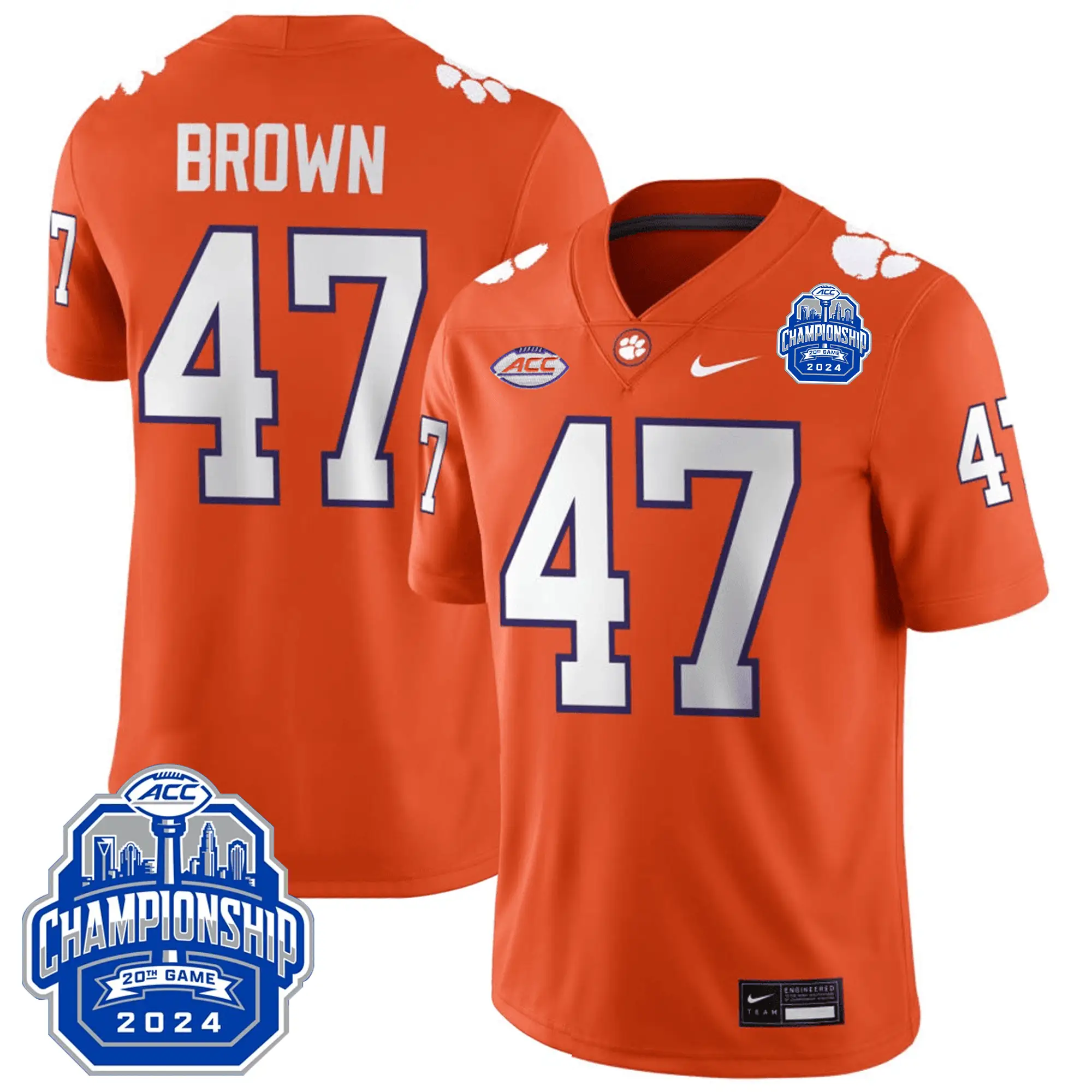 CT 24/25 Jersey - ACC Championship Patch by Clemson Tigers