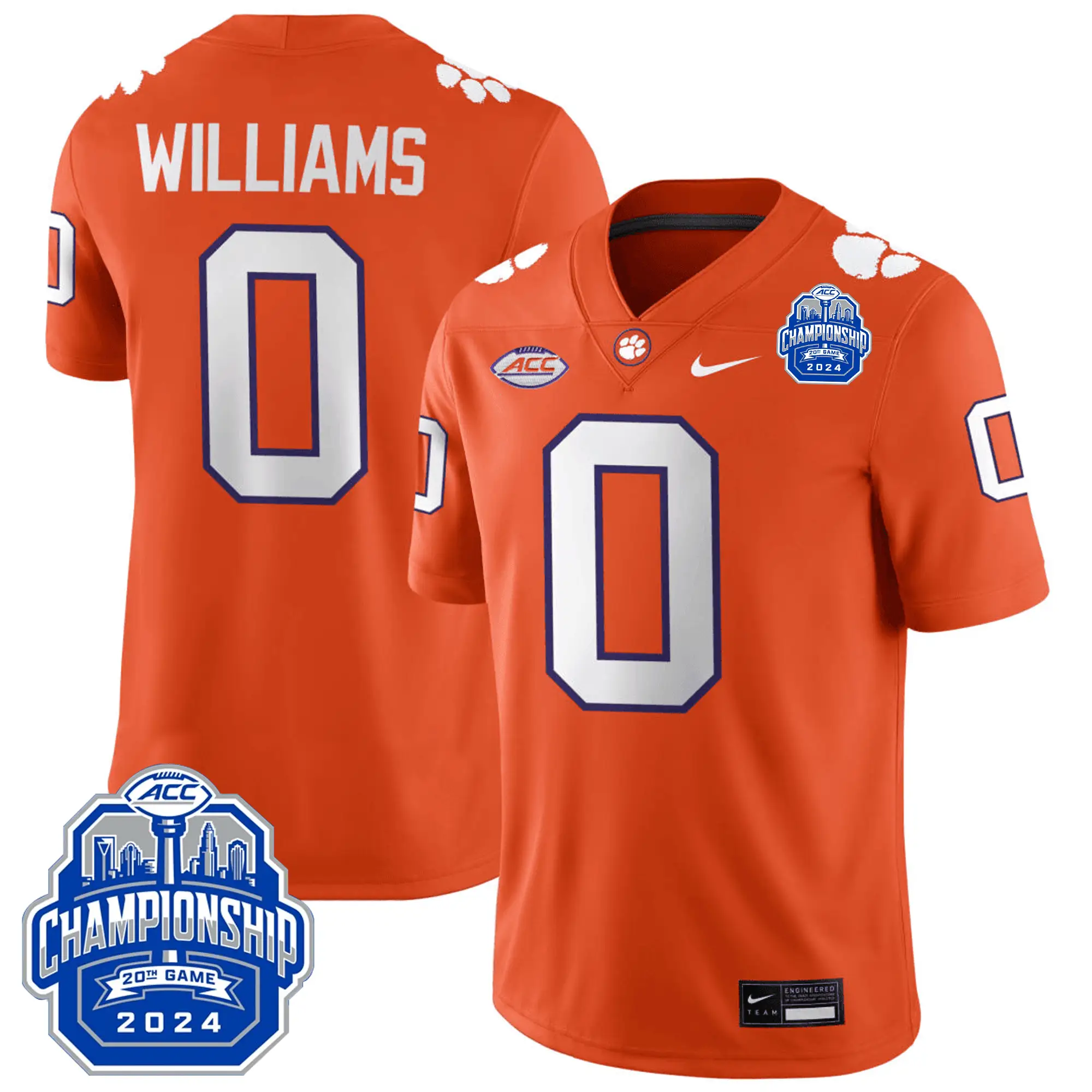 CT 24/25 Jersey - ACC Championship Patch by Clemson Tigers