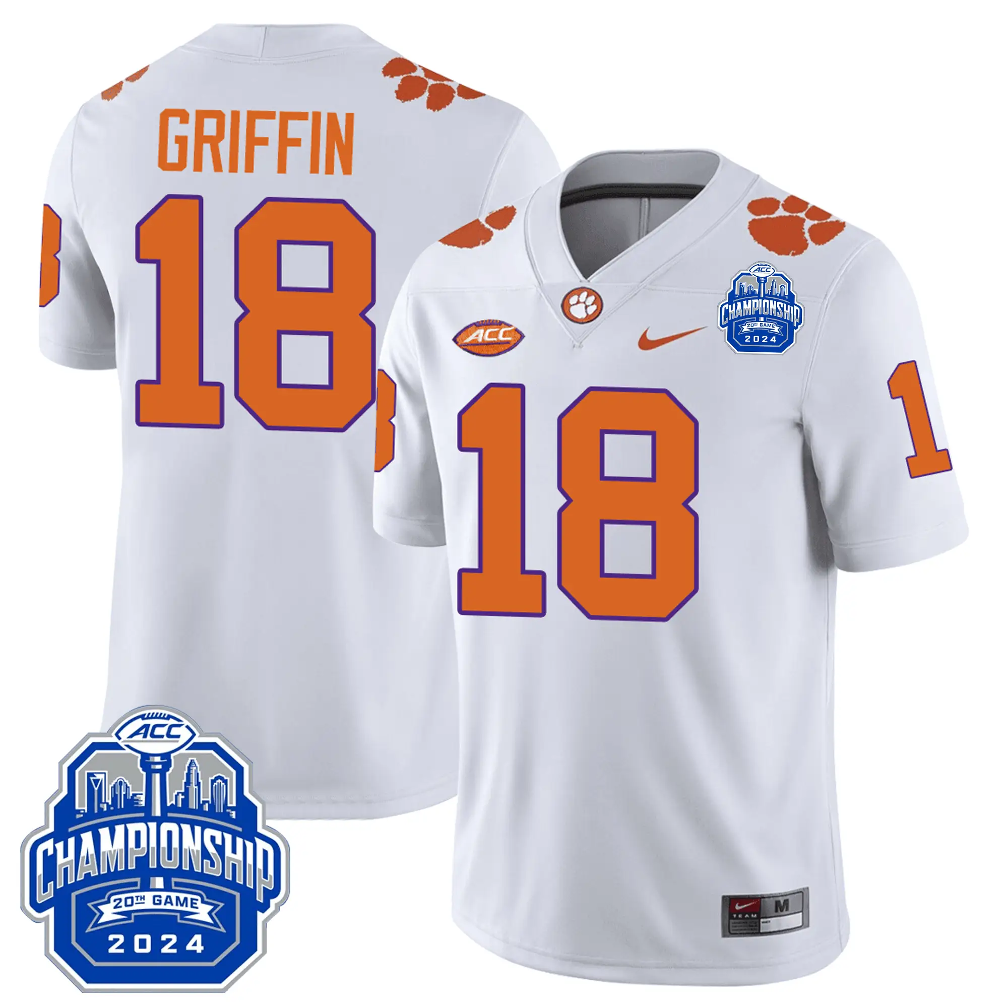 CT 24/25 Jersey - ACC Championship Patch by Clemson Tigers