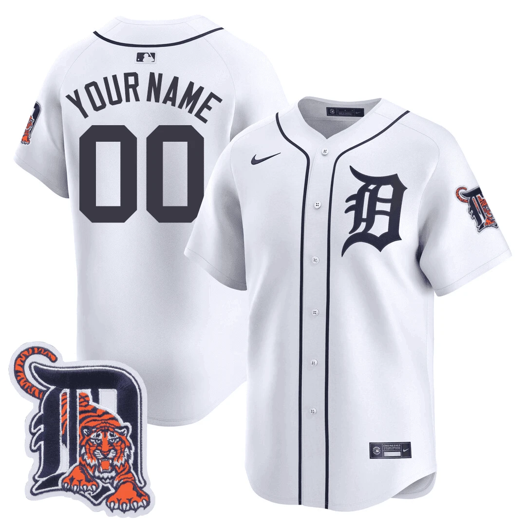 Detroit Tigers Custom Jersey All Stitched by Detroit Tigers