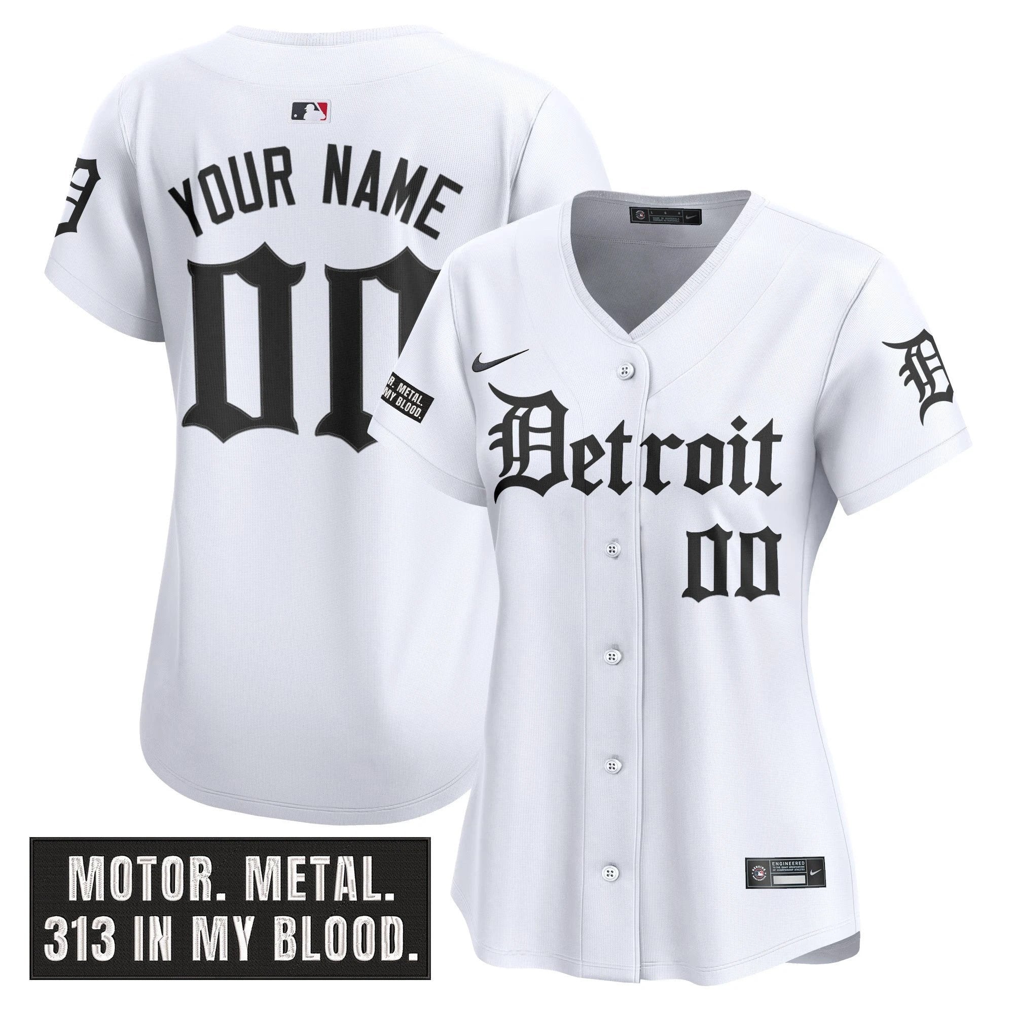 Detroit Tigers Custom Jersey All Stitched by Detroit Tigers