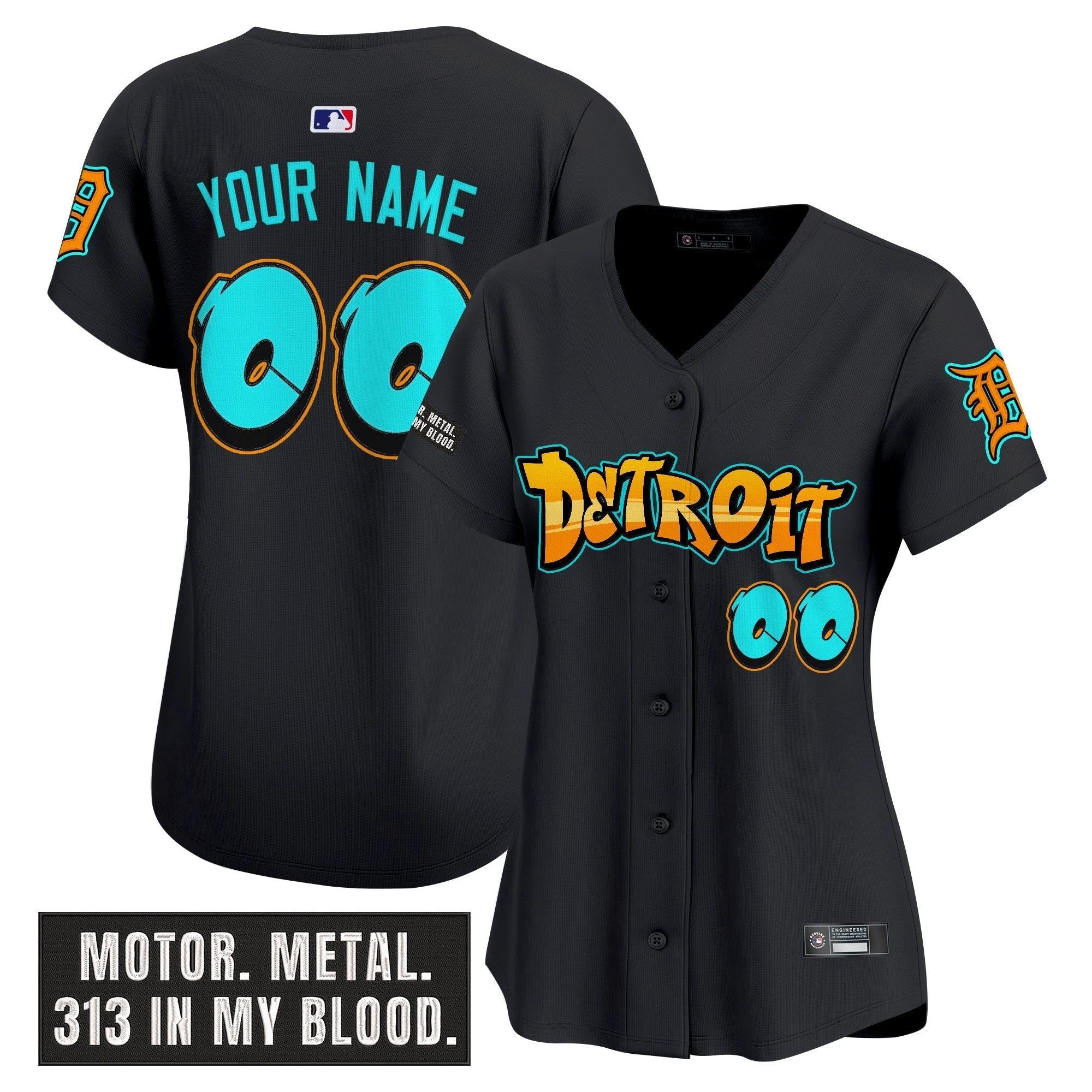 Detroit Tigers Custom Jersey All Stitched by Detroit Tigers