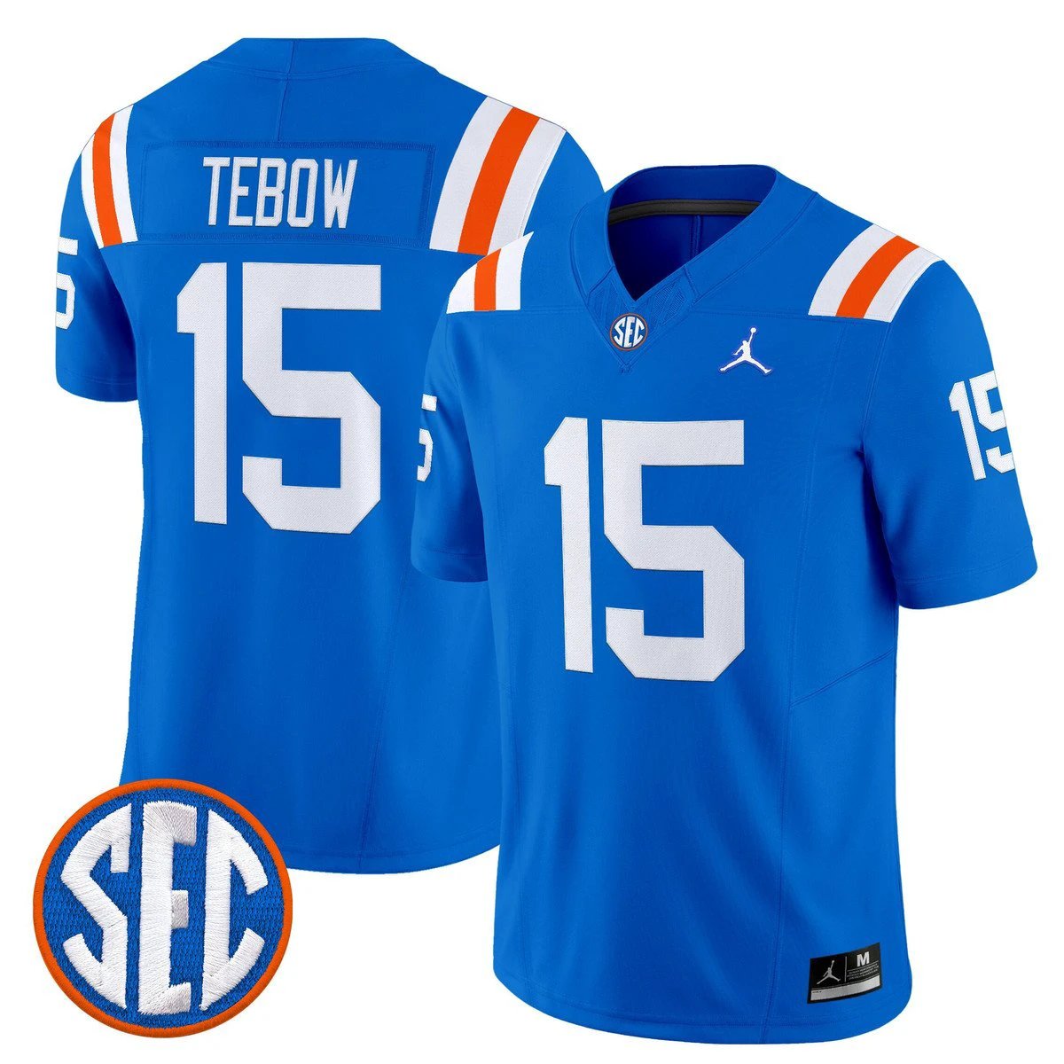 Tim Tebow Jersey #15 Florida Gators 1960s Throwback Vapor Limited Royal by My Store NCAA Football Jerseys