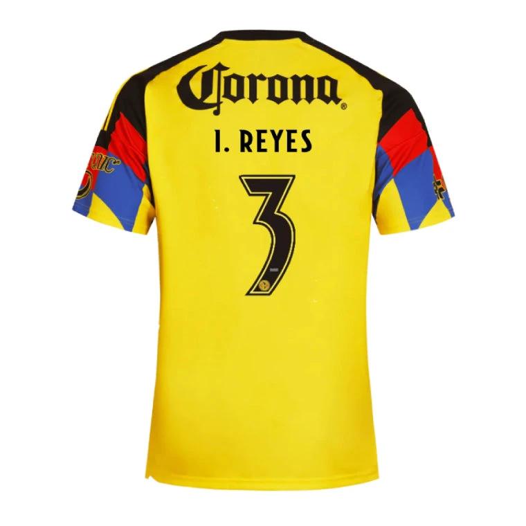 Club América 2025-26 I. Reyes 3 Home Jersey – Yellow by Soccer Jersey