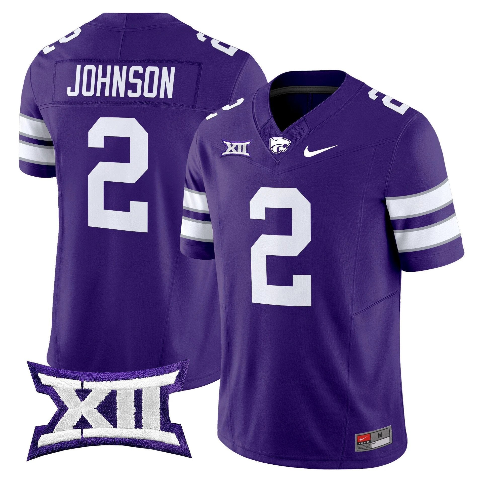Avery Johnsonn Jersey #2 Kansas State Wildcats 2025 Limited Stitched Purple by My Store