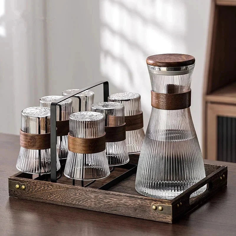 Glass Cup Set Water Kettle Bottle Creative Heat-resistant Water Glass by Bowlift