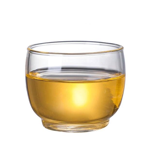 Glass Pot Filter Wood Handle Tea Ceremony Transparent Teawear Sets by Bowlift