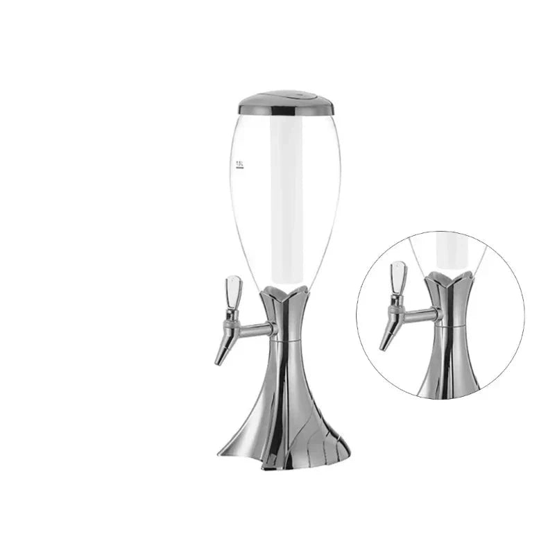 Glowing Drink Dispenser with Tap Beer Tower Versatile Drinks Dispenser by Bowlift