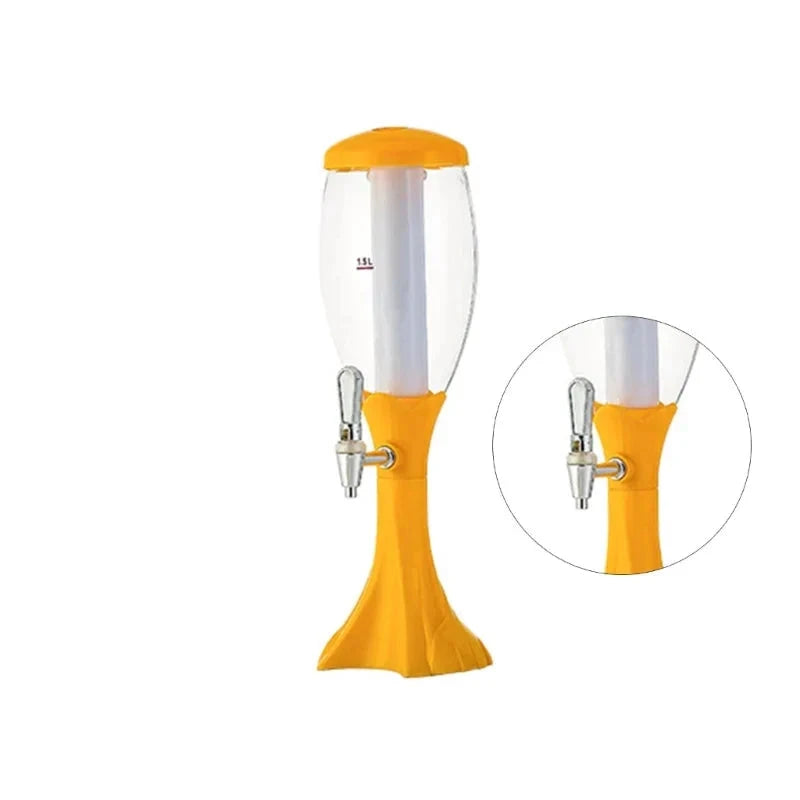 Glowing Drink Dispenser with Tap Beer Tower Versatile Drinks Dispenser by Bowlift