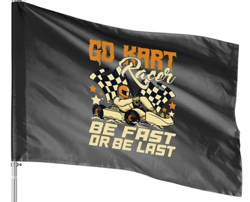 Go Kart flag -3x5 FT-100% polyester by flagsshop