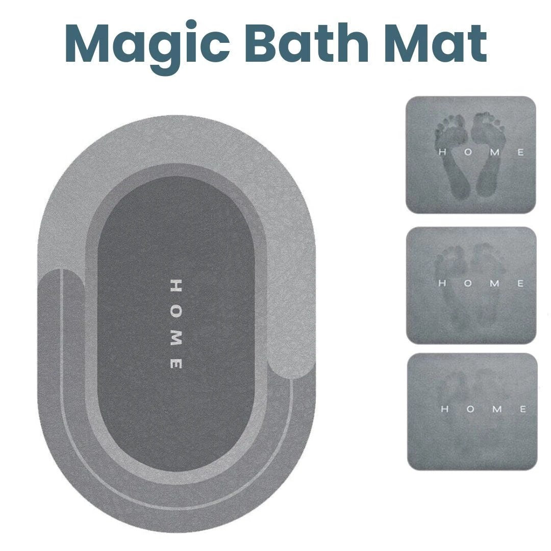 Magic Bath Mat - Super Absorbent Non-Slip Mat by Casa & Beyond