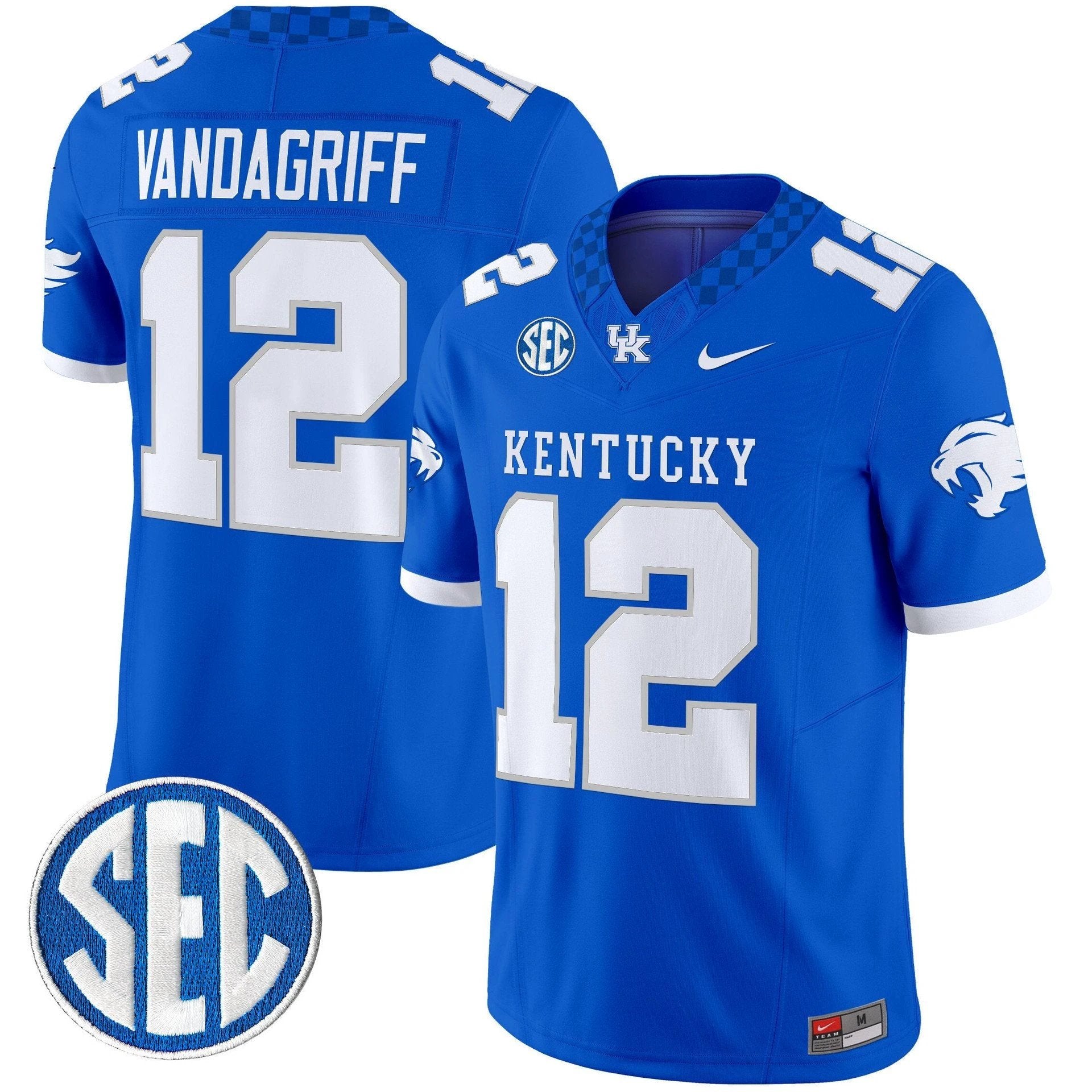 Brock Vandagriff Jersey #12 Kentucky Wildcats 2025 Limited Stitched Royal by My Store