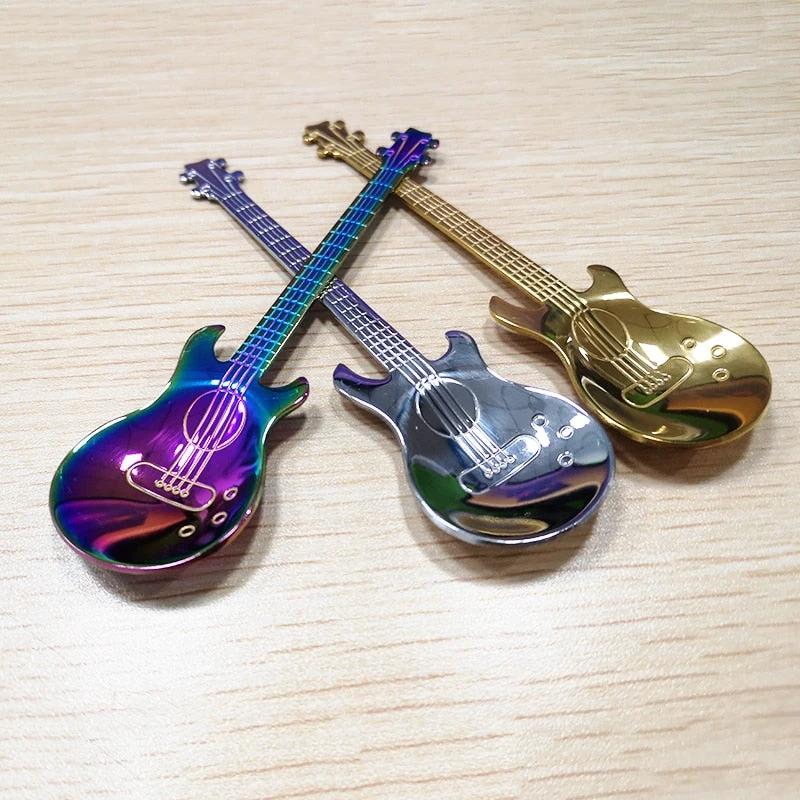Guitar Shaped Coffee Spoon by Bowlift