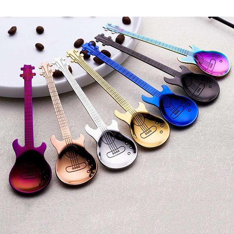 Guitar Shaped Coffee Spoon by Bowlift