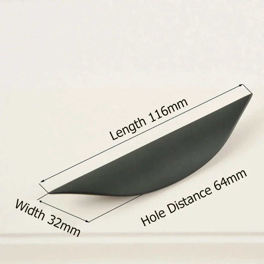 Half Moon Cupboard Door Pulls Kitchen Cabinet Handles and Drawer Knobs by Bowlift