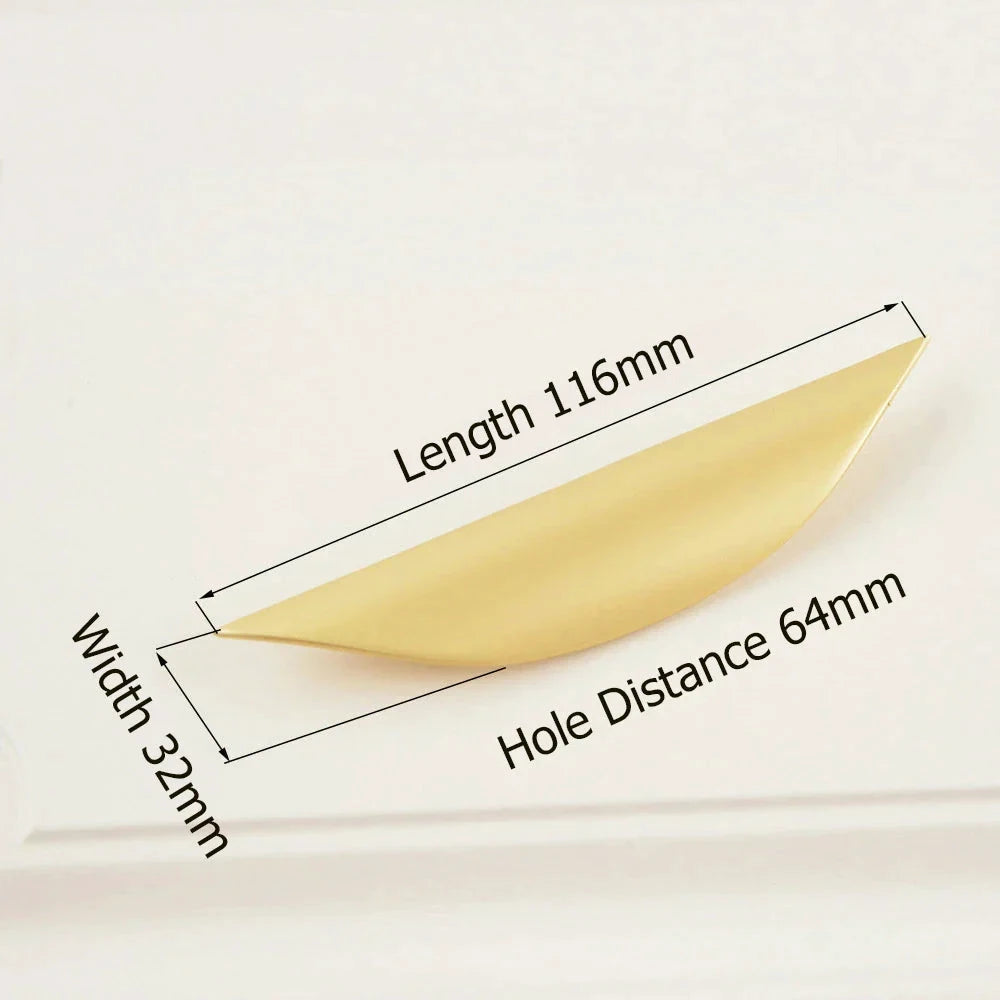 Half Moon Cupboard Door Pulls Kitchen Cabinet Handles and Drawer Knobs by Bowlift