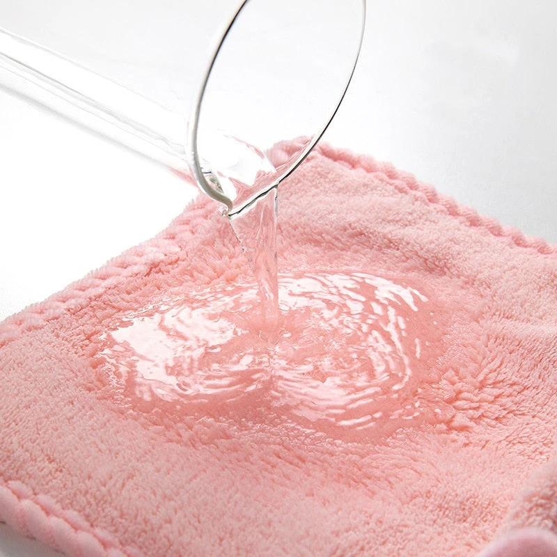 Hand Towel Household Cute Absorbent Kitchen Towel Rag Wipe Towel by Bowlift