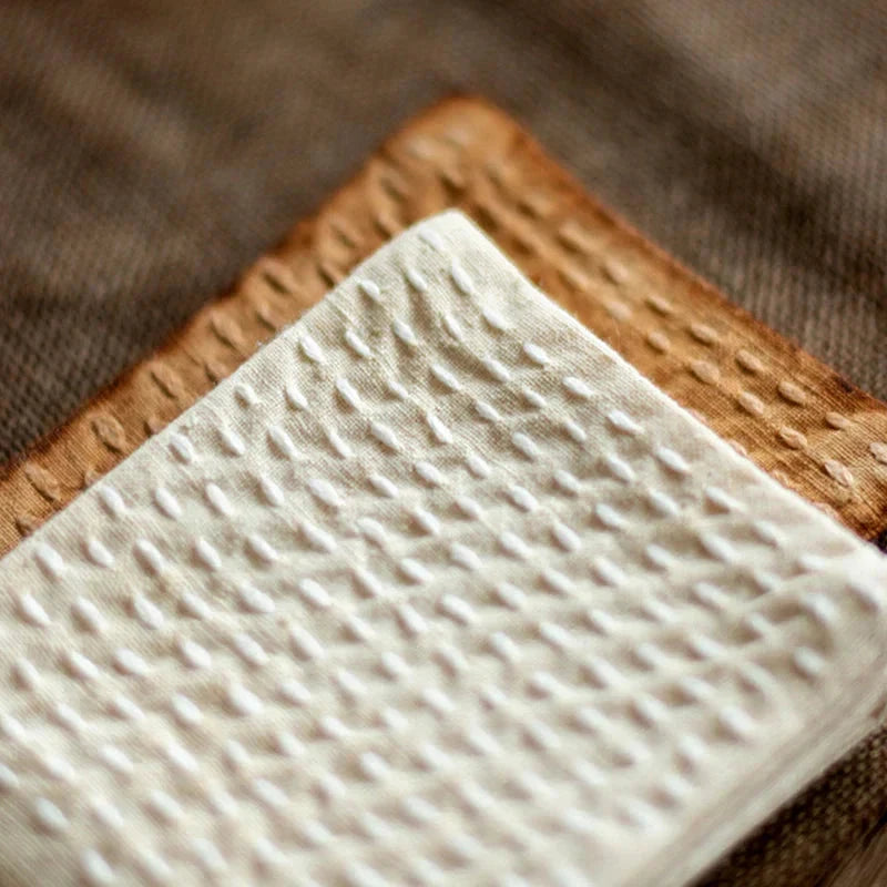 Handmade Cotton Linen Dishcloth Japanese Style Table Napkins Towel by Bowlift
