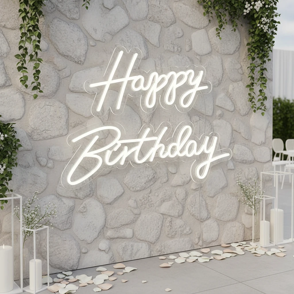 Happy Birthday Neon Signs by Neonchics