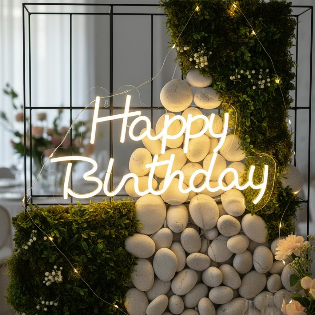 Happy Birthday Neon Signs for Party Decor by Neonchics