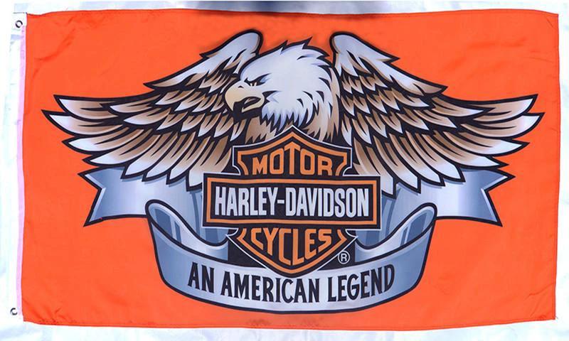 Harley Davidson FLAG HD BANNER LEGENDARY-3x5 motorcycles banner-Harley Flags-harley davids flag by flagsshop