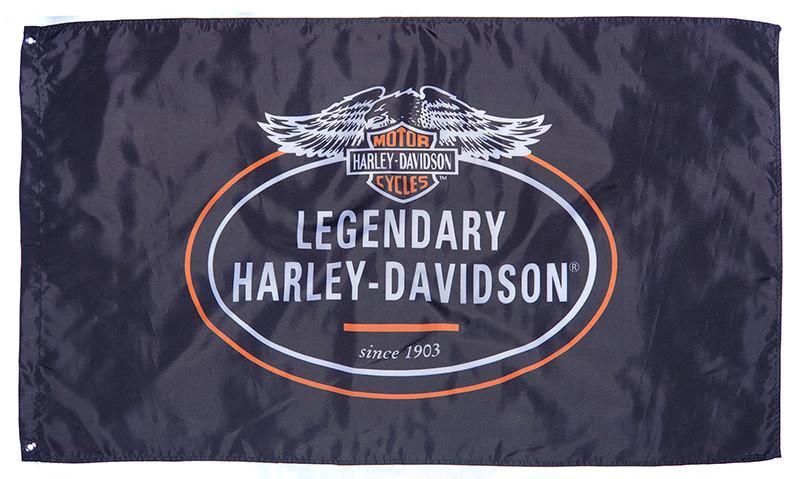 Harley Davidson FLAG HD BANNER LEGENDARY-3x5 motorcycles banner-Harley Flags-harley davids flag by flagsshop