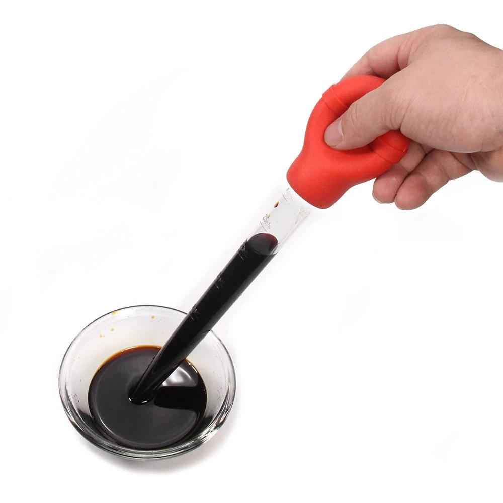 Heat Resistant Baster with Rubber Bulb Baster Tube with Measurement by Bowlift