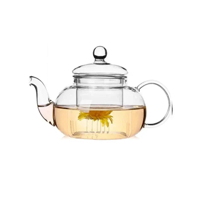 Heat Resistant Glass Tea Pot Glass Teapot with Infuser Tea Pot Set by Bowlift