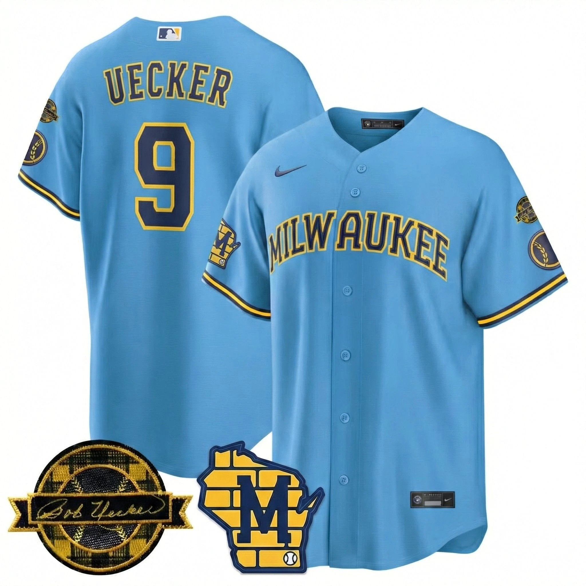 MIL 2026 Limited Jersey - Bob Uecker Patch - All Stitched by Milwaukee Brewers