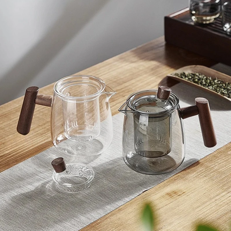 High Borosilicate Glass Teapot Heat Resistant Transparent Teaware by Bowlift