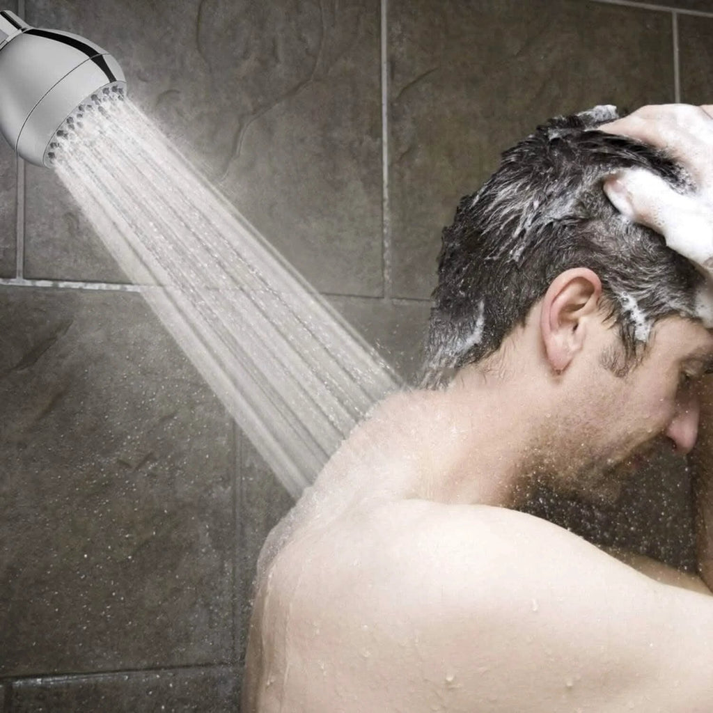High Pressure Showerhead 3" Anti-Clog Anti-Leak Fixed with Adjustable Swivel Ball Joint Made of Brass by BowLift