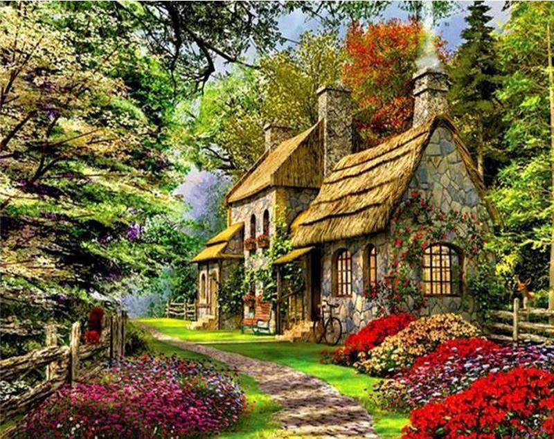 Home Sweet Home - Van-Go Paint-By-Number Kit by Bowlift