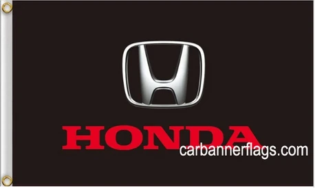 Honda Flag-3x5 FT Banner-100% polyester-2 Metal Grommets-2 sided by flagsshop