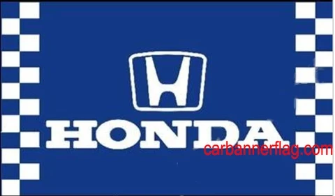 Honda Flag-3x5 FT Banner-100% polyester-2 Metal Grommets-2 sided by flagsshop