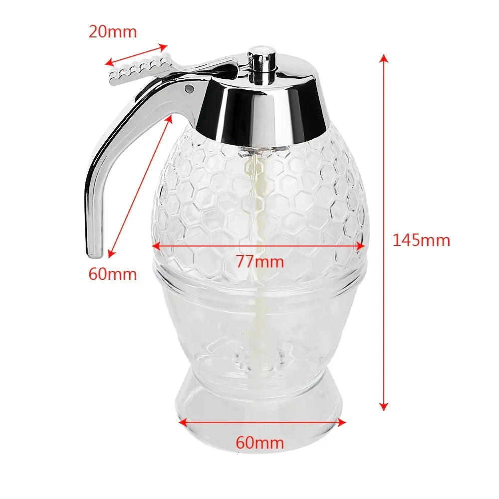 Honey Jar Container Honey Bottle Storage Bee Drip Dispenser by Bowlift