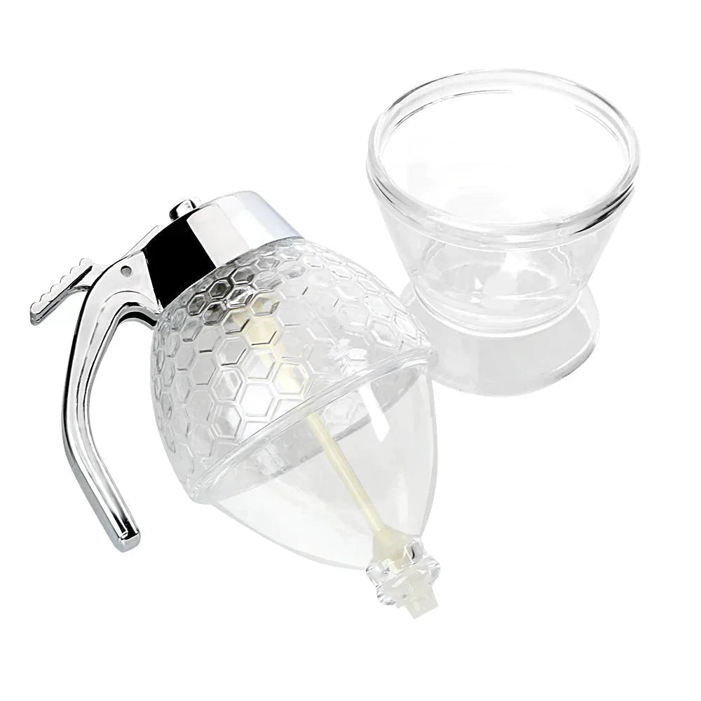 Honey Jar Container Honey Bottle Storage Bee Drip Dispenser by Bowlift