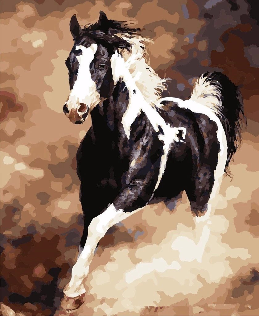 Galloping Horse - Van-Go Paint-By-Number Kit by Bowlift