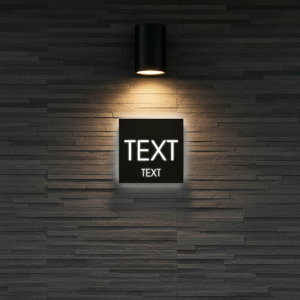 Custom Led Address Number Sign House Sign Light Box by Neonchics