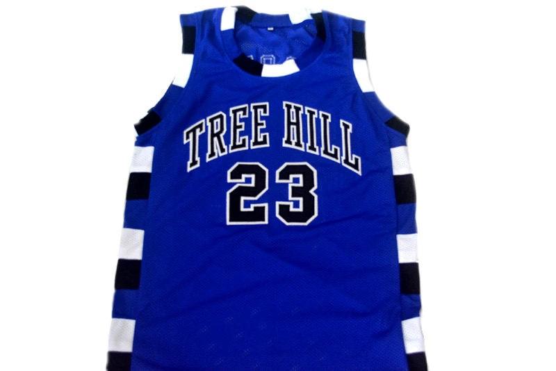 Nathan Scott Jersey #23 One Tree Hill Movie Basketball Blue by My store basketball