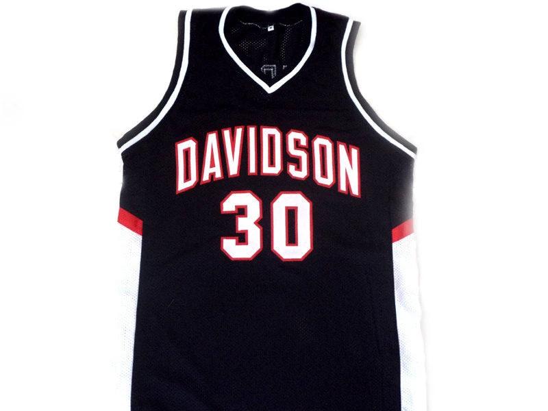 Stephen Curry Jersey #30 Davidson College Wildcats New Basketball Black by My store basketball