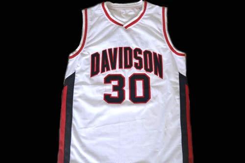 Stephen Curry Jersey #30 Davidson College Wildcats Basketball White by My store basketball
