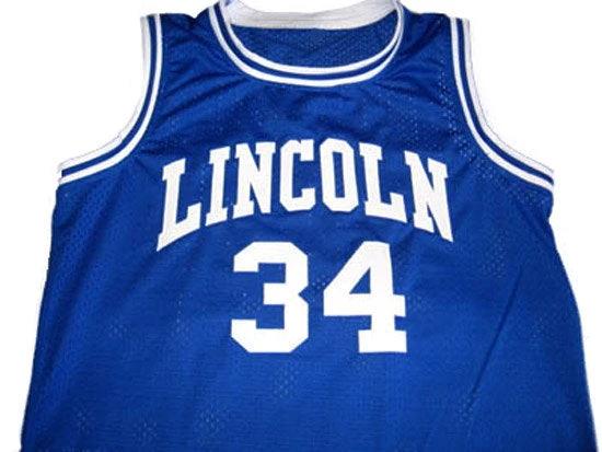 Shuttlesworth Jersey #34 Lincoln He Got Game Movie Basketball Blue by My store basketball